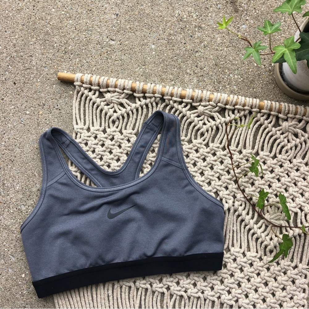 Grey Nike Sports Bra Size Medium